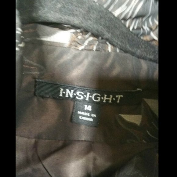INSIGHT Size 14 12 Double Breasted Ruched Jacket - Picture 5 of 8